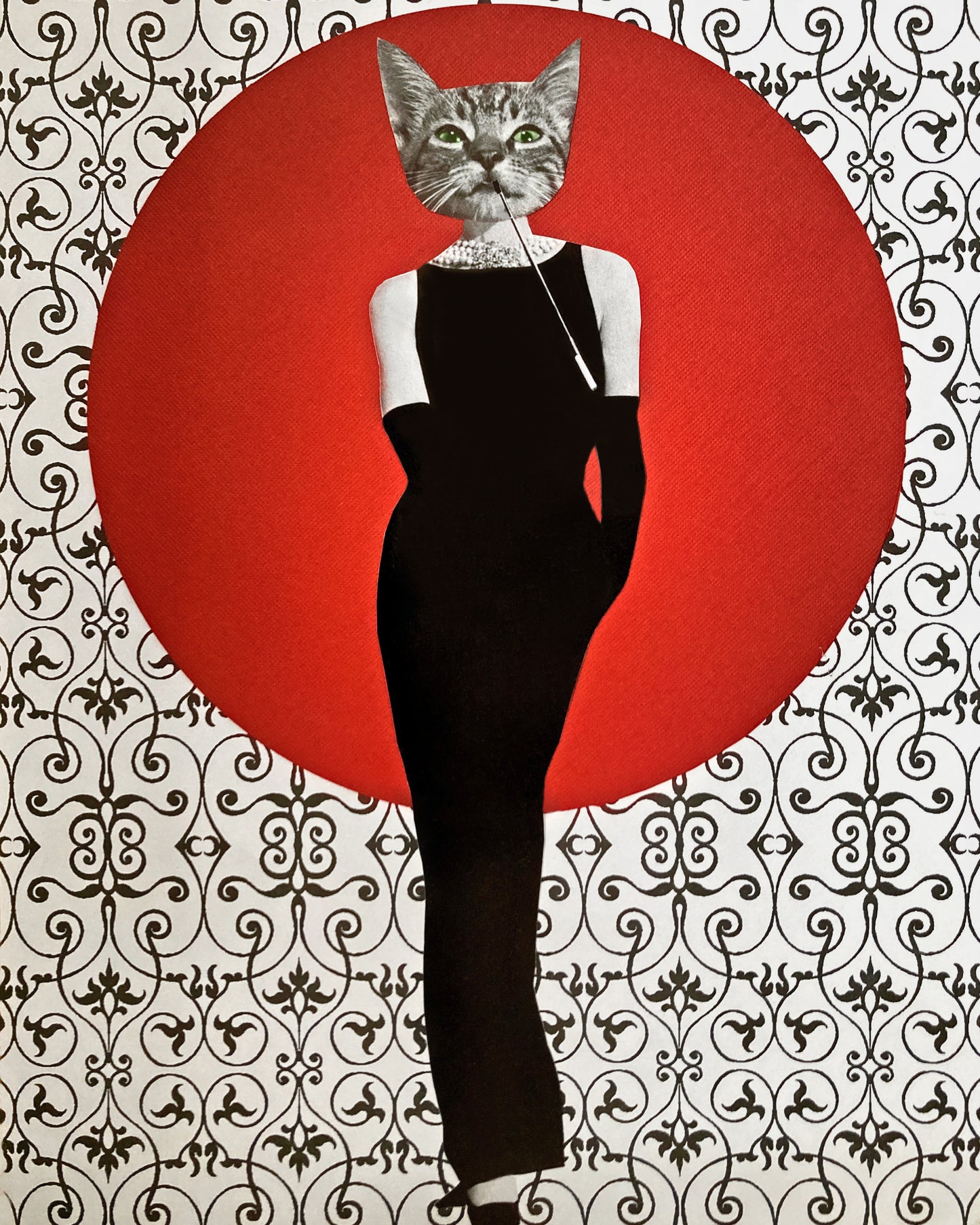 "Audrey Catburn" Art Print