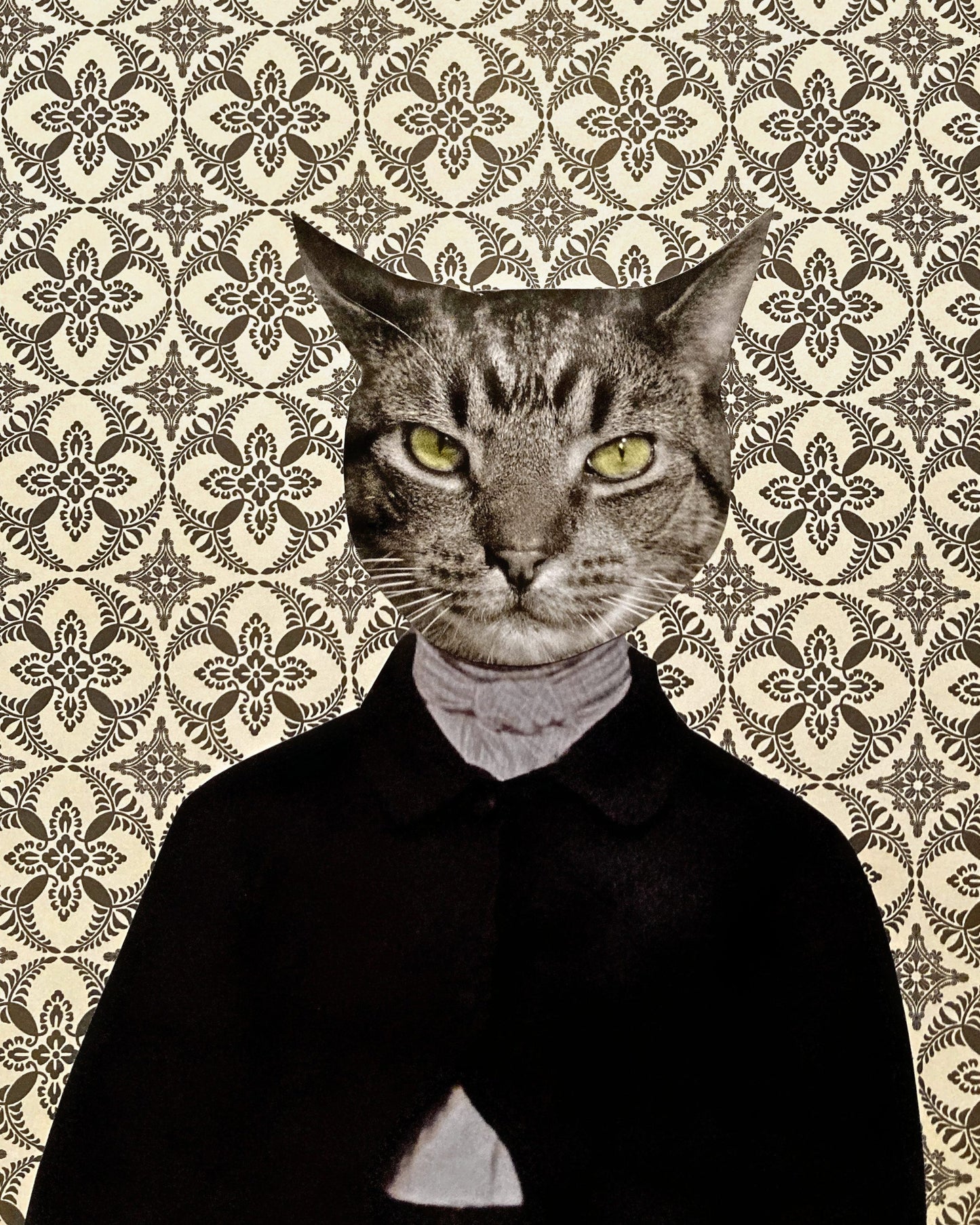 "Edgar Allan Purr" Art Print