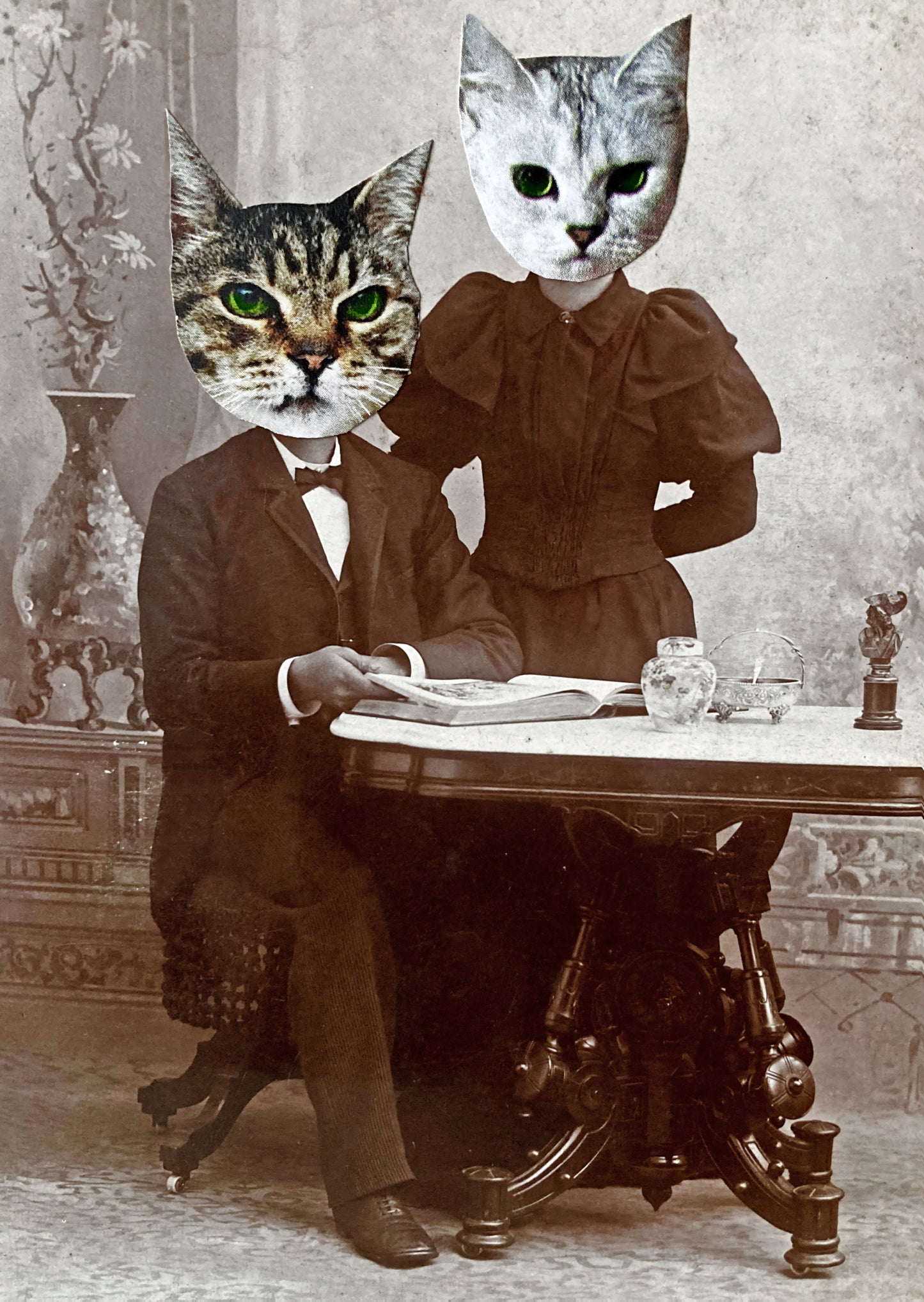 "Not So Happy Couple" Art Print