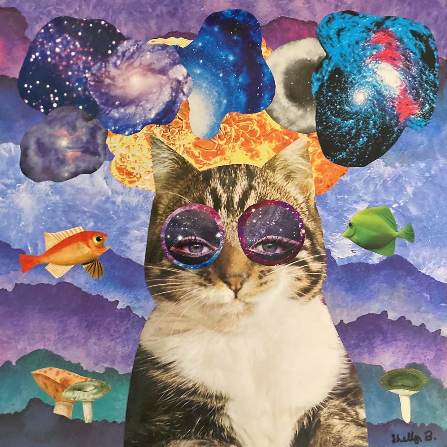 "Intergalactic Cat" Original Art