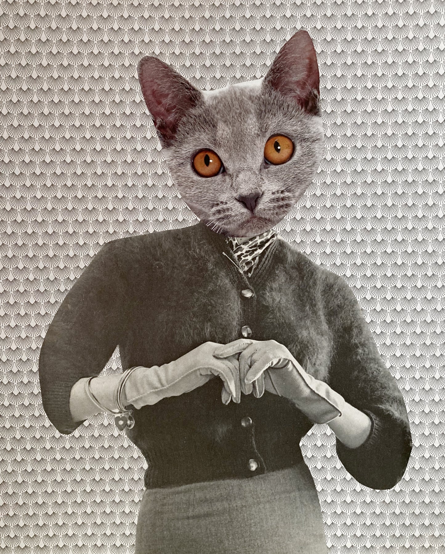 "Lady in Gray" Art Print