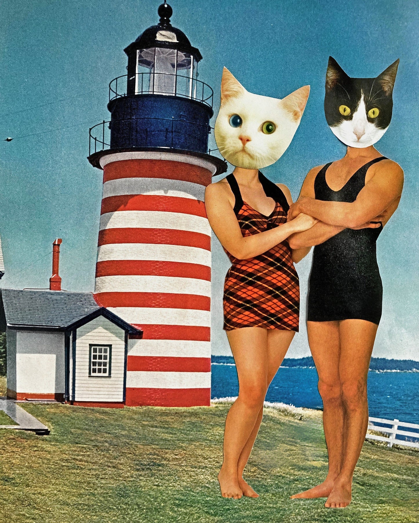 "Summers at the Ol' Lighthouse" Art Print