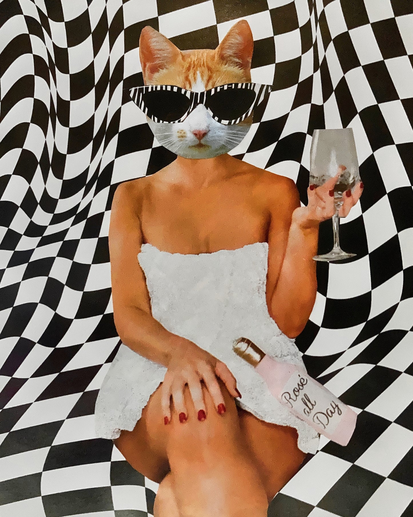 "More Wine, Please" Art Print