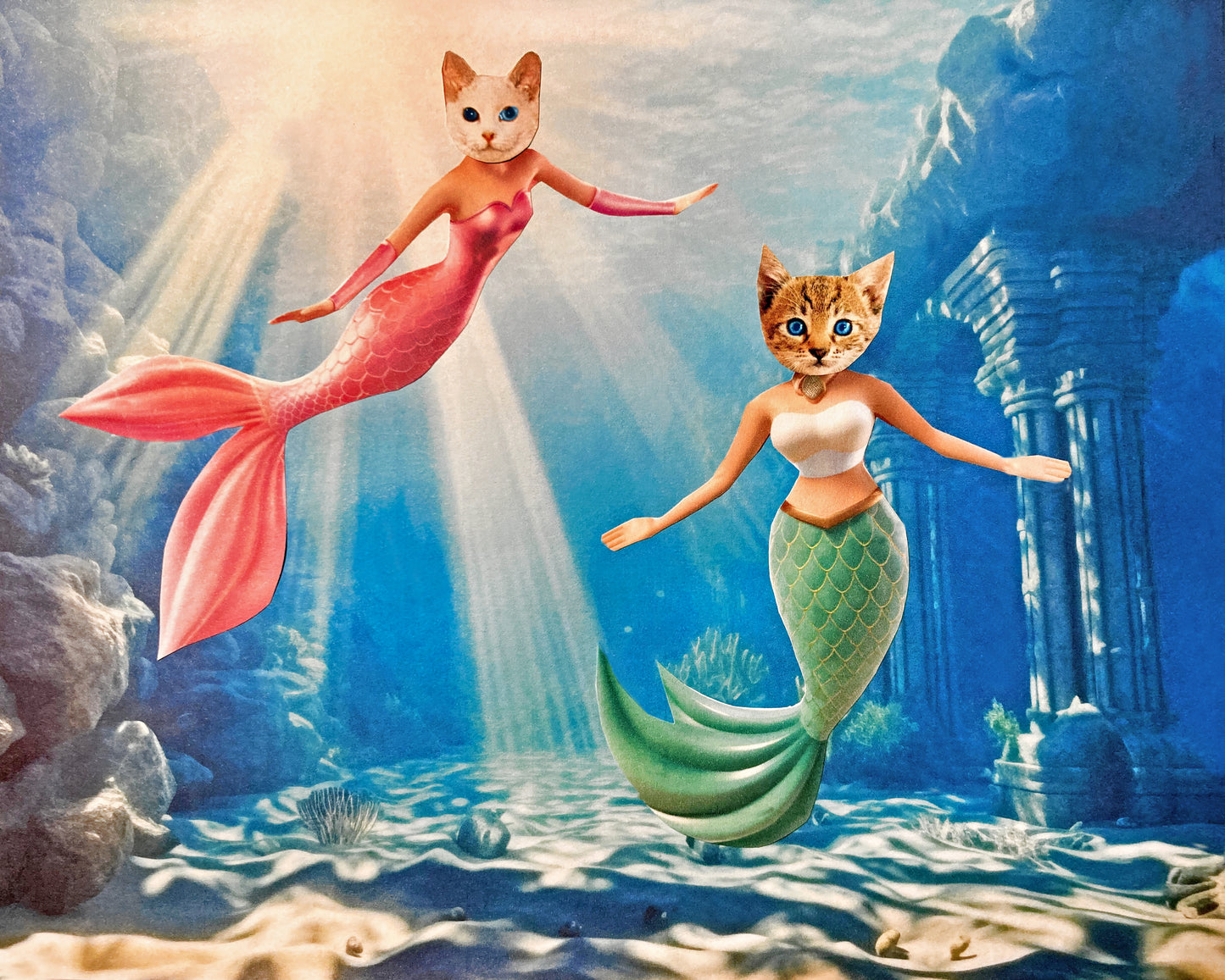 "Purrmaids" Art Print