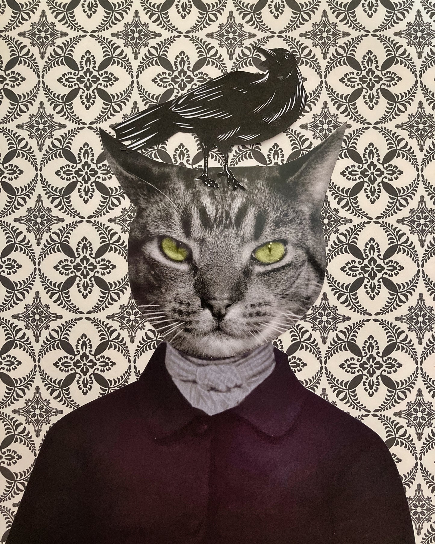 "Edgar Allan Purr" Art Print