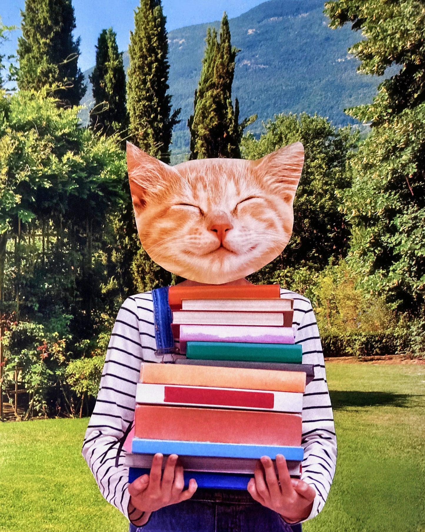 "Books Are My Friends!" Art Print