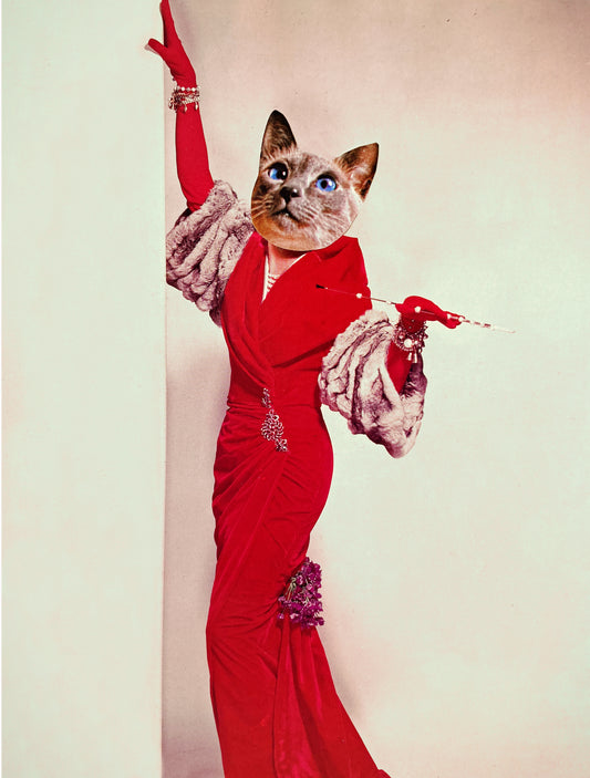 "Glam Kitty" Art Print