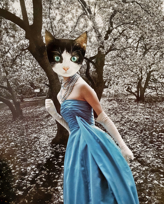 "Bella in Blue" Art Print
