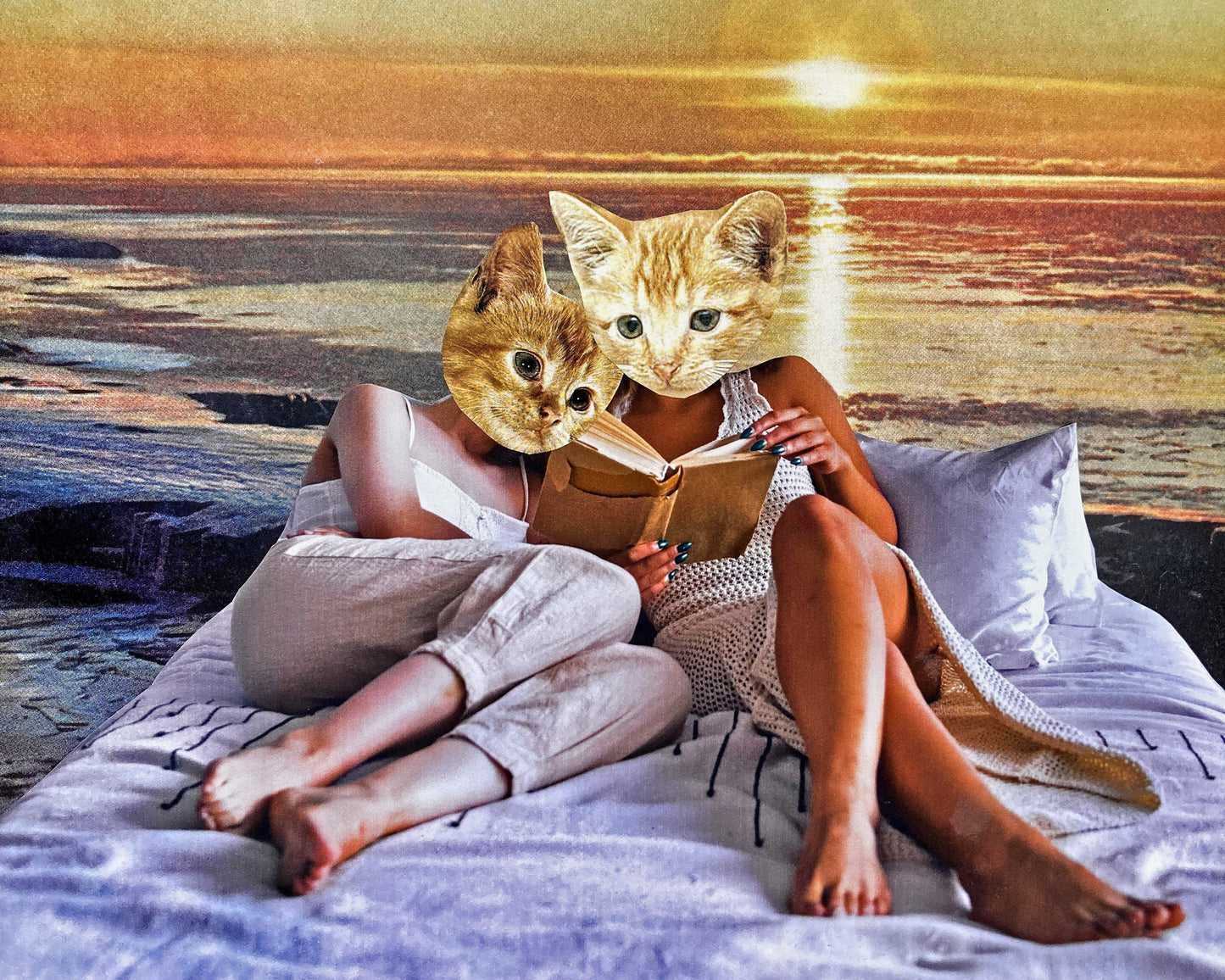 "Reading in Paradise" Art Print