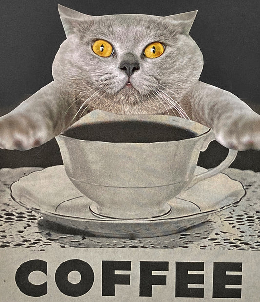 "Coffee Cat" Art Print