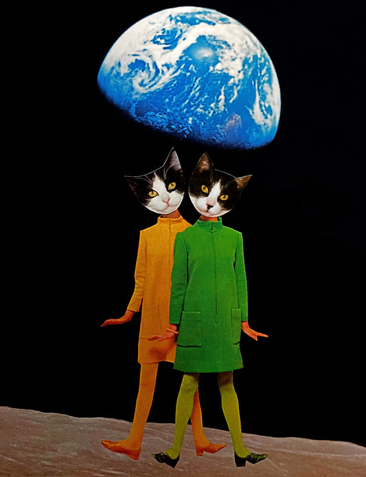 "Freaky Space Twins" Art Print