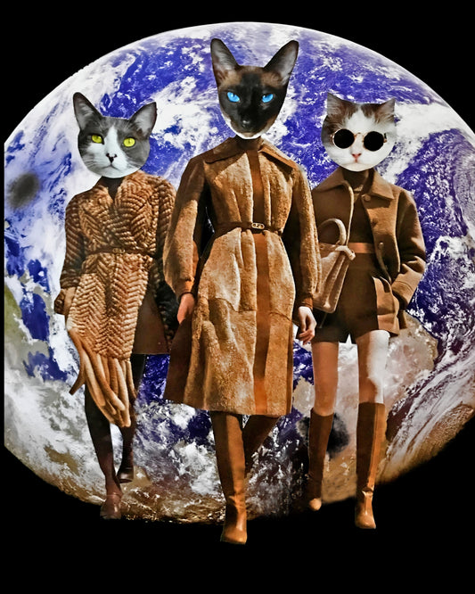 "Women Run the World" Cat Art Print