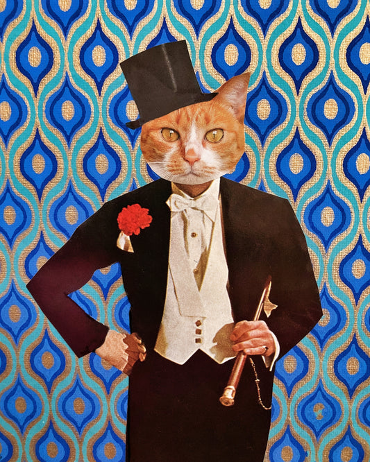 "Mr. Meowington, III" Art Print
