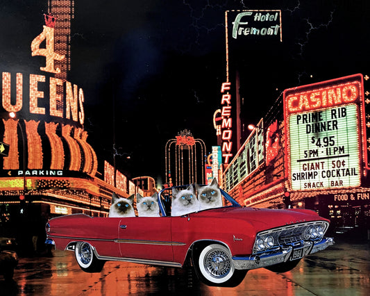 "Road Trip to 80s Vegas" Art Print