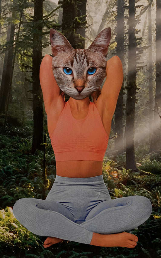 "Yoga in the Forest" Art Print