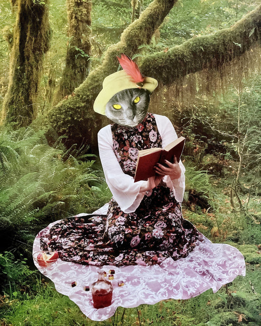 "Miss Georgina Has a Picnic Day" Art Print